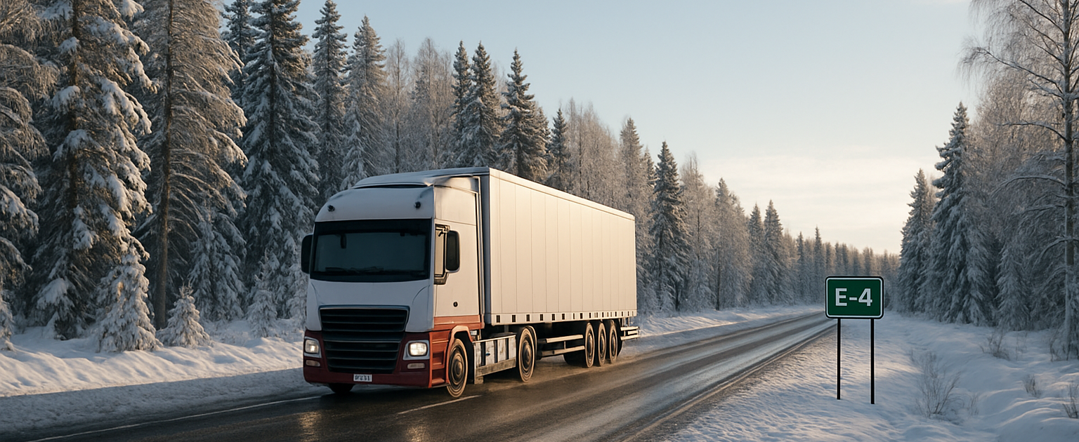 20251205_0526_Truck_on_Snowy_E4_gen_01kbpfj4mkexevtgkccm3bnkgd