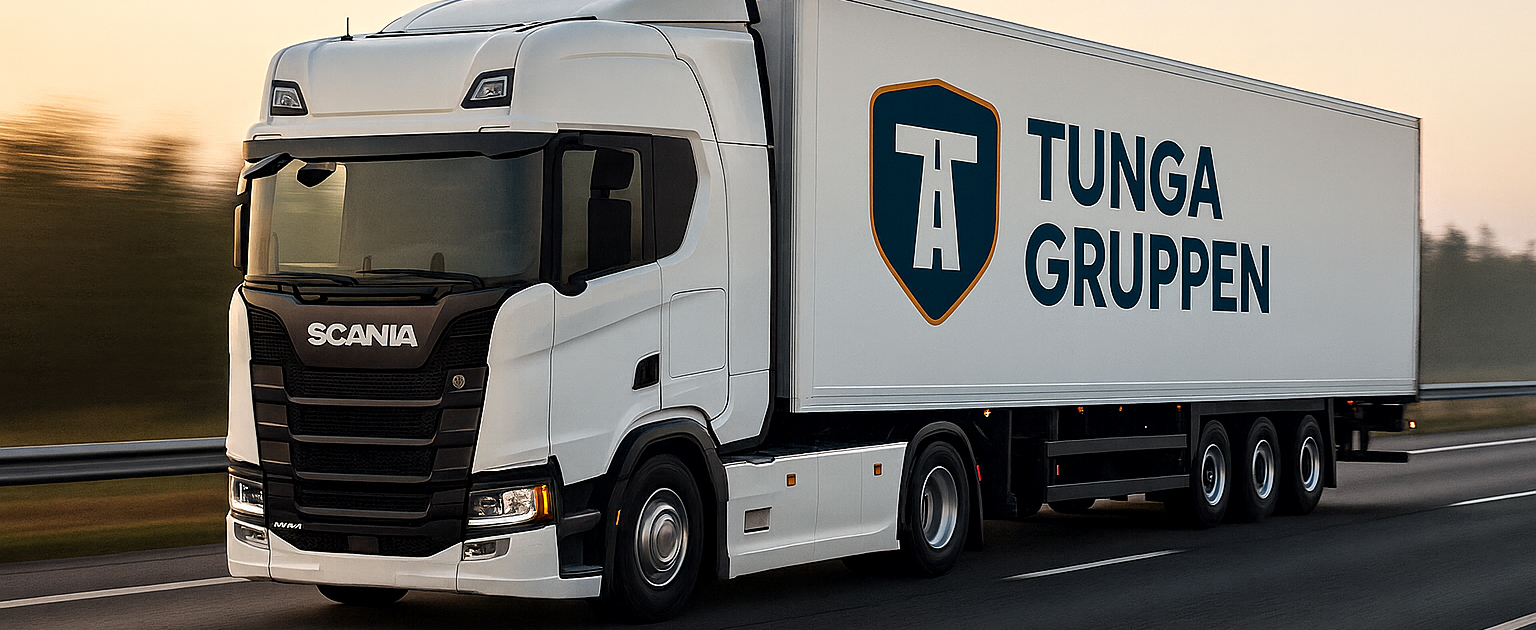 Tunga Gruppen - Lastbil med logga